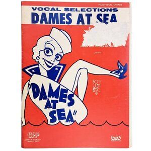 Vintage Dames At Sea Vocal Selections Book 1969 Sheet Music Bernadette Peters